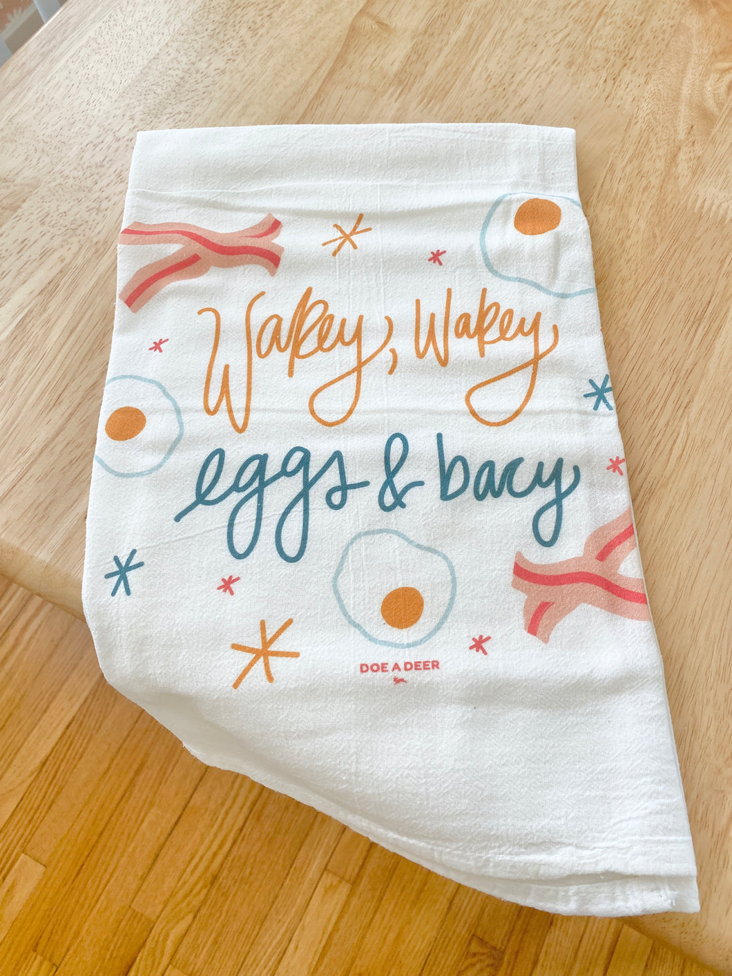 Wakey Eggs & Bacy Flour Sack Towel