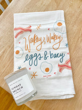 Load image into Gallery viewer, Wakey Eggs &amp; Bacy Flour Sack Towel
