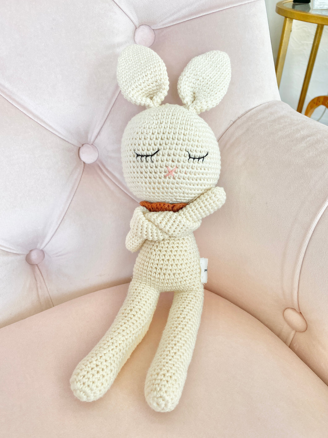Sleepy Bunny Crochet Doll