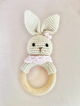 Load image into Gallery viewer, Pink Crochet Bunny Rattle
