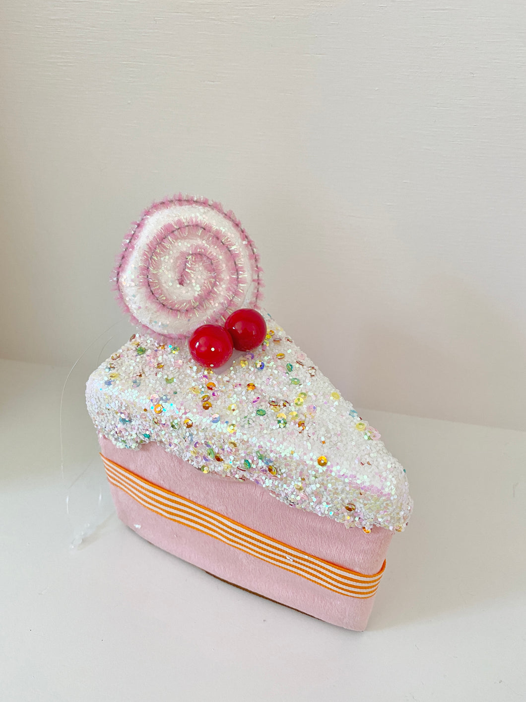 Sprinkles Cake Slice Ornament