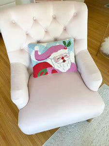 Pink Santa Pillow
