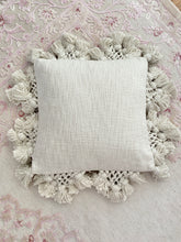 Load image into Gallery viewer, Cream Tassel Pillow
